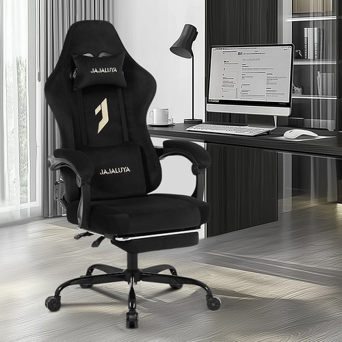 Gaming chair with footrest - with,