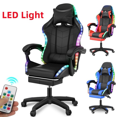 Gaming chair with rgb led - gaming,