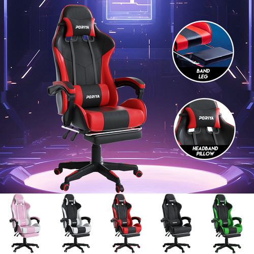 Poriya gaming chair - gaming, leather