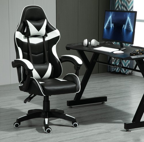 Swivel gaming chair - chair, faux