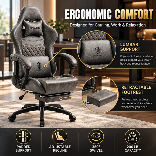 Dowinx grey gaming - grey,
