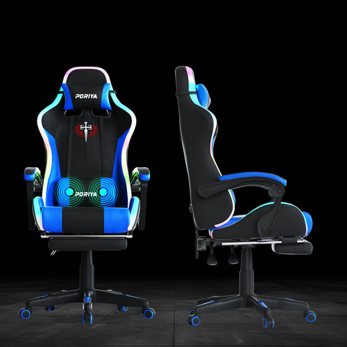 Gaming chair rgb led - gaming, w/