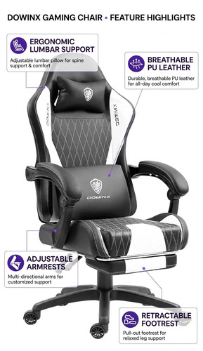 Gaming chair office leather - office, pu