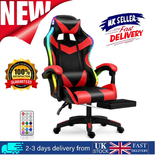 Rgb led light gaming chair - led,