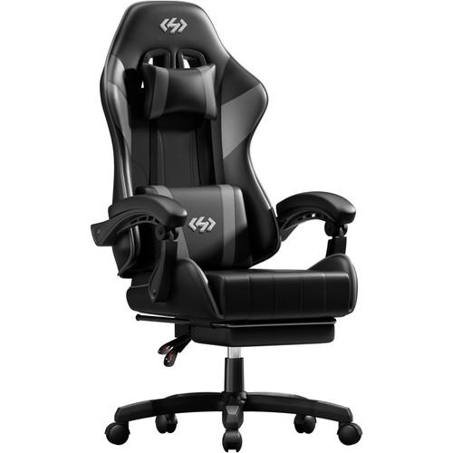 Gaming chair with footrest - gaming,
