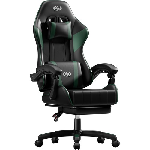Gaming chair with footrest - gaming,